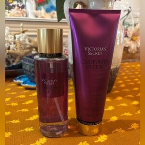 (Inventory 34) Victoria's Secret Cashmere Fleur Fragrance Mist and Lotion Se